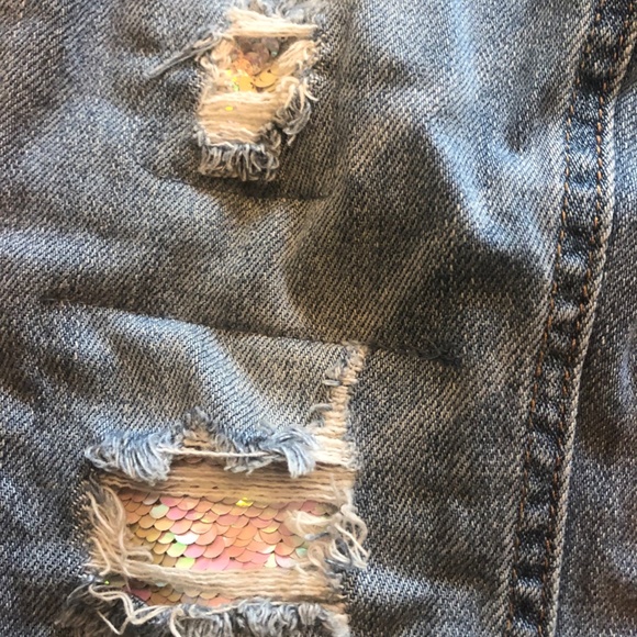 Girls Cat & Jack Sparkle Jeans - Picture 2 of 3